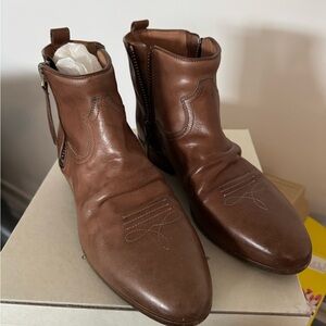 Womens Brown Leather Boots